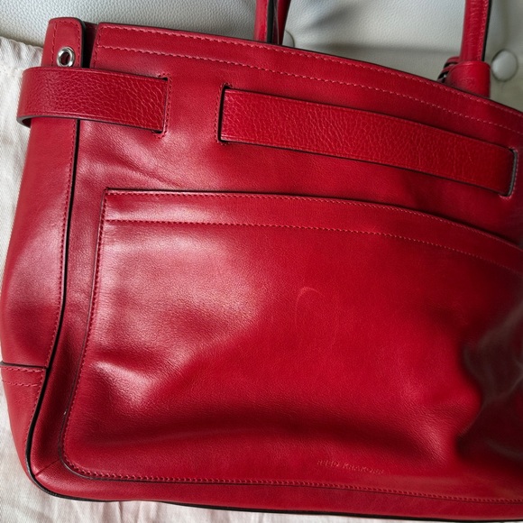NWOT Reed Krakoff Boxer Tote Red Leather - Picture 4 of 11